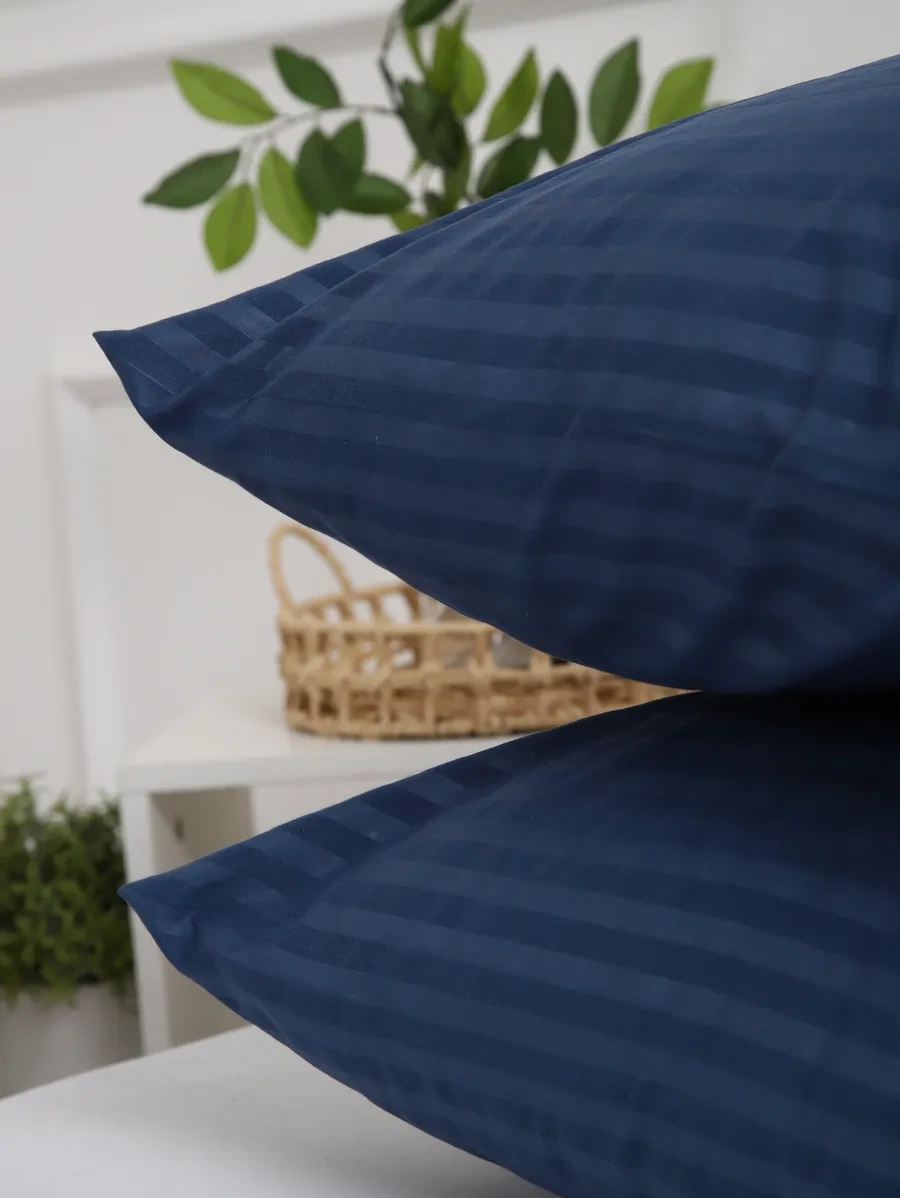 Inteteks Yastık Kılıfları 50x70 2 Adet Fermuarlı Polyzaten Çizgili 250131547 Pamuk