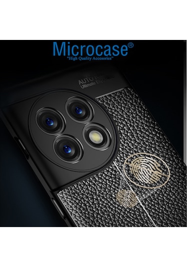 OnePlus 11 (Global) Leather Deri Efekt Silikon Kılıf - AL3337