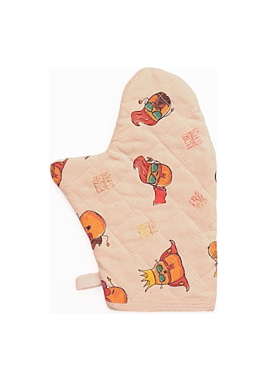 Molinella Yanmaz Kapitone Duck Kumaş Renkli Fırın Eldiveni 20x27 Cm 10'lu Paket