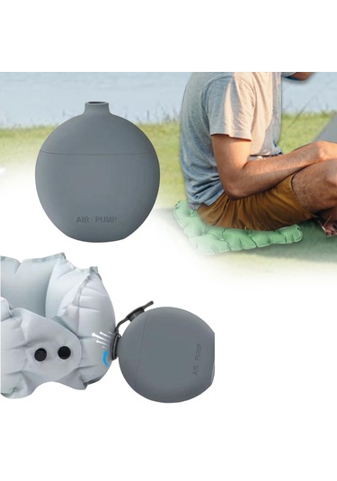 Dolıty Kompakt Pompa Şişme Hava Yatağı Yüzme Halkaları Gri