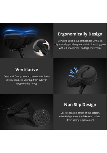 Bisiklet Minderi - Bisiklet Ve Egzersiz Bisikleti, Cruiser Ve Sabit Bisiklet Koltukları İçin Bisiklet Kılıfı - Kaiyi Diğer