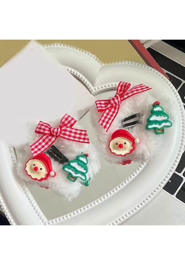 Tatlı Kızlar İçin Noel Yıldız Şeklinde Saç Tokası Sevimli Tatlı S Diğer