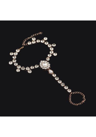 Moda Çok Yönlü Yapay Elmas Oyuk Halhal, Yaratıcı Kişiselleştirilmiş Takı Altın