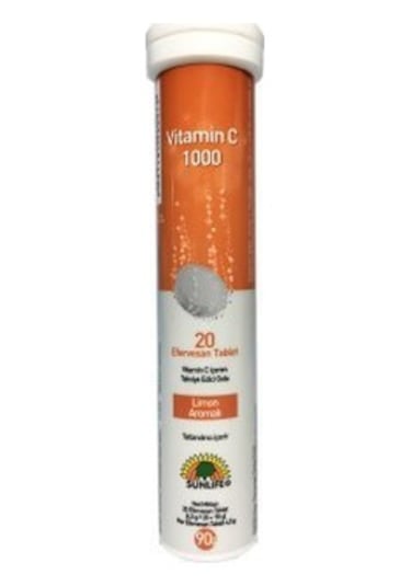 Sunlife Vitamin C 1000 MG 20 Efervesan Tablet
