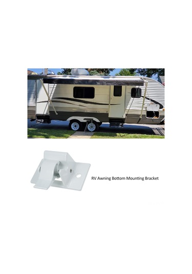 Jeemson Stainless Steel Rv Çadır Alttan Montaj Braketi Beyaz, 65cm Delik Mesafesi, 3104653.005 Oem Uyumlu Beyaz