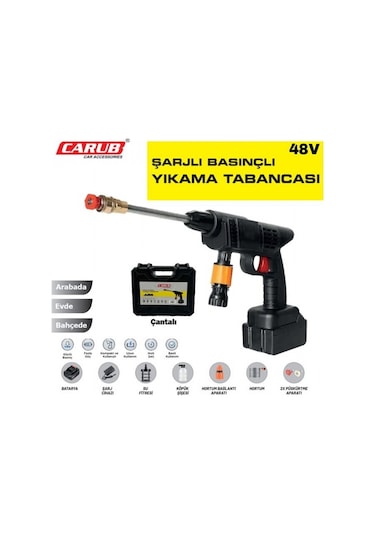 Carub Oto Yıkama Tabancası Şarjlı Basınçlı Br0922536