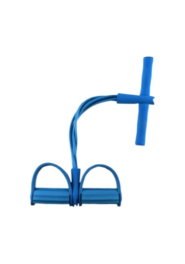 Dolıty Elastik Pedal Direnç Bandı Sit Up Karın Bacak Bel Mavi Mavi