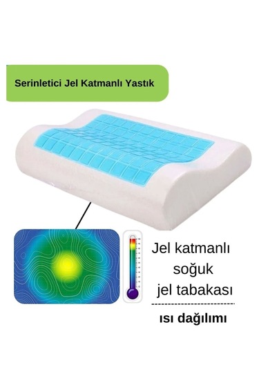 Viscower Queen Yüksek Terletmeyen Ortopedik Boyun Destekli Yastık