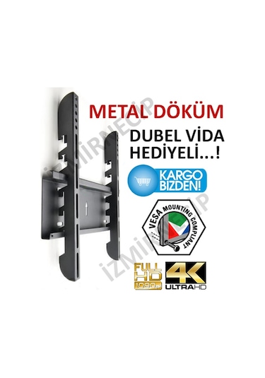 Hi Level 30"İnç 40"İnç Lcd Led Tv Duvar Askı Aparatı Metal