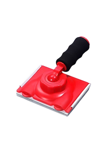 Yunboo El Tipi Lateks Boya Kenar Düzeltici - Köşe Ve Kenar İçin Floklu Sünger Fırça, 2 Adet Değiştirme Süngeri İle Verimli Renk Ayrımı