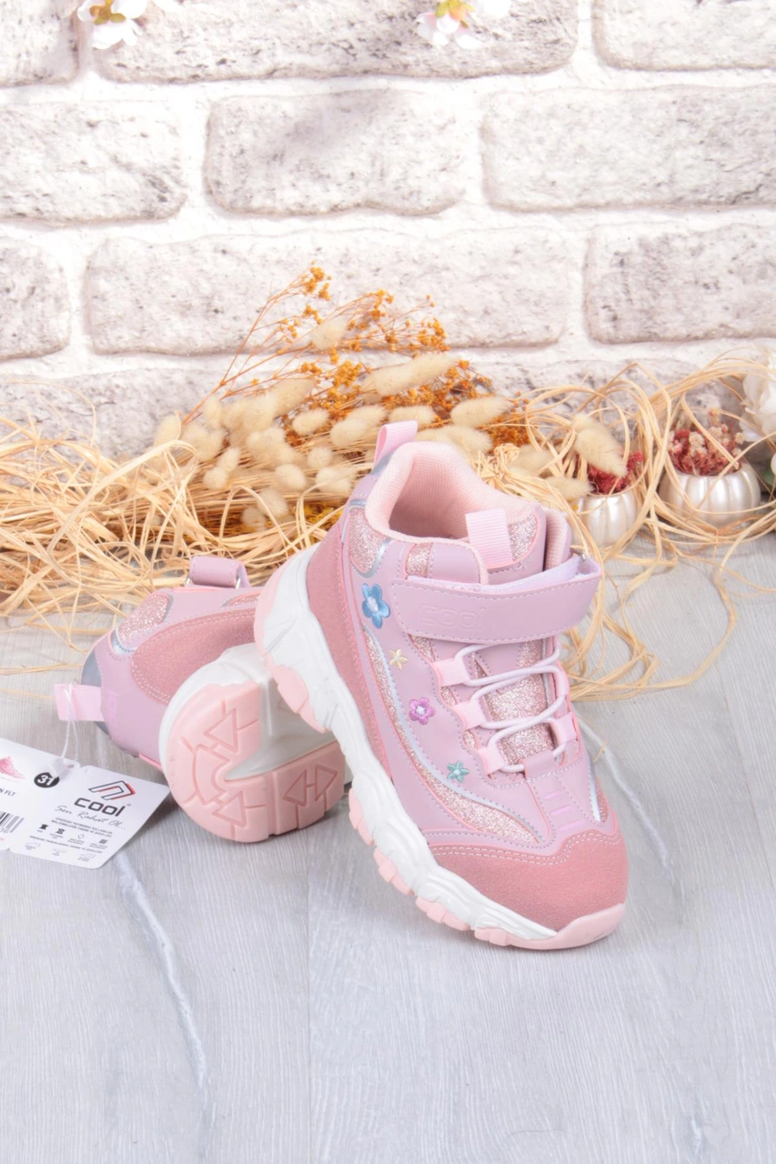 Fort Cool Bella Rahat Sıcak Astar Kaymaz Taban Kız Çocuk Bot Pudra