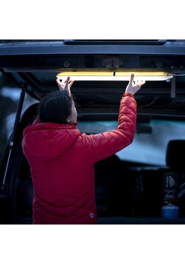 Aubyhe Usb Şarjlı Pvc Çadır Işığı - L 65cm Mavi, Parlaklık Ayarlanabilir, Çevre Kabuğu + Pe Çanta İçerir Çok Renkli