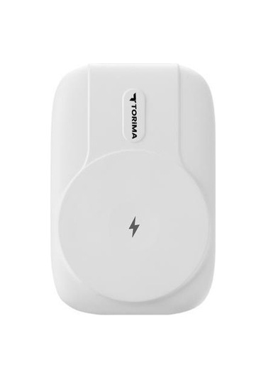 Torima Beyaz 10000mah Magsafe Powerbank Standlı, Kablosuz & Pd 22.5w Hızlı Şarj BEYAZ