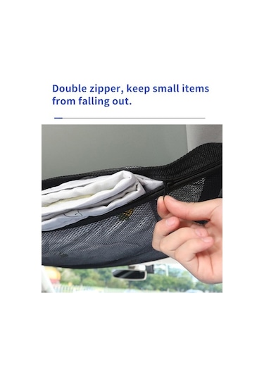 Ulzyvf Araç Tavanı Depolama Filesı - Suv Ve Kamyonetler İçin Ayarlanabilir Organizatör Siyah Siyah