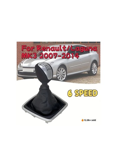 Dashanshop Renault Laguna Mk3 2007-2014 6 İleri Siyah Vites Topuzu Ergonomik Kolay Montaj