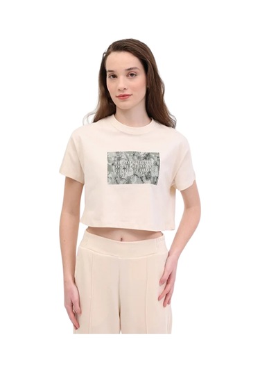 Lumberjack Wl Rena 11outss25105 5fx Bej Kadın Kısa Kol Tişört 101941220 Bej