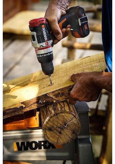 Worx WX354.9C 20 V 2.0 Ah Li-ion Tek Akülü Kömürsüz Profesyonel Darbeli Şarjlı Matkap