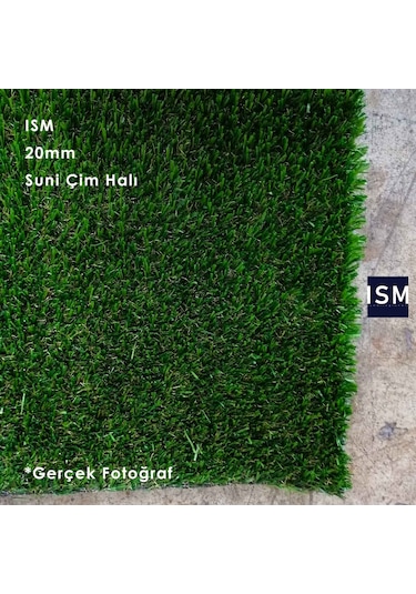 Ism - Suni Yapay Çim Balkon Halı Yüksek Doku Kalın - 20Mm - Yeşil