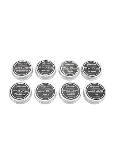 Tenfowee 8 Aromalı Doğal Meşe Külleri Seti - Kokteyller, Yemekler İçin Fümle Aroma Katkısı - Mutfak Ve Bar Malzemesi