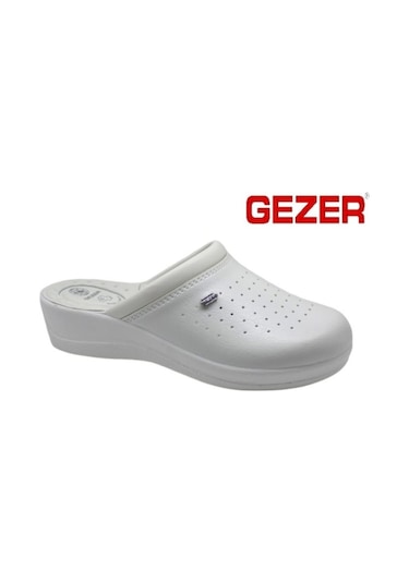 Gezer 4768-B Ortopedik 4 Nokta Hastane/Iş Sabo Terlik Beyaz