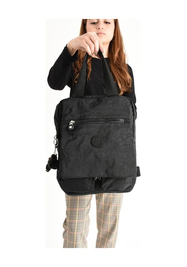 İki Fonksiyonlu Sırt Ve El Çantası Ultra Hafi Siyah Model:571-5h - Siyah