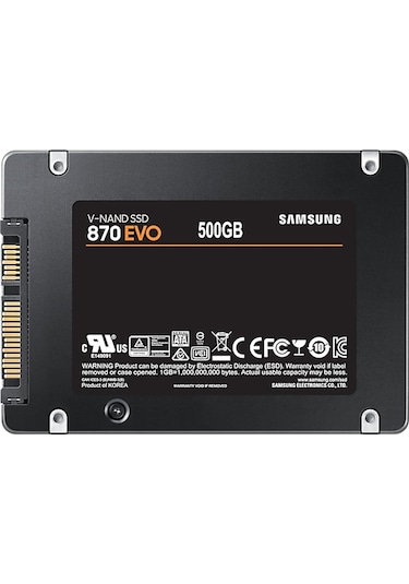 Samsung 870 Evo MZ-77E500BW 2.5" 500 GB SATA 3 SSD