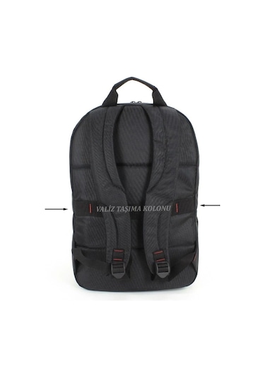 Case Club 1963 Büyük Boy 17.3 Inç Sünger Destekli Siyah Sırt Çantası Siyah