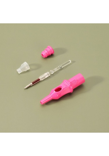 Mufunye Tükenmez Kalem, Basınç Elastik Silikon Kesim Çizgisi Hissi Uygulaması, Pembe 300g 0,5mm Dolum Kartuşu