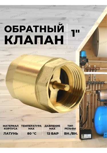 Thermofix 1" Pirinç Milli Geri Tepme Valfi 152782157