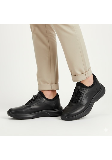 Libero 1071 Çok Hafif Hakiki Deri Erkek Ayakkabı Siyah
