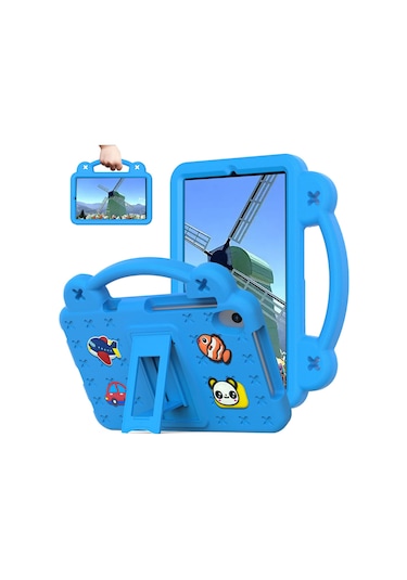 Lenovo M8 8 İnç İçin Kids Case, Ayarlanabilir Kickstand Ve Tutun Kavrama Sevimli Kapak Onn 8 İnç Gen 4 İle Uyumlu, Tcl Tab 8 Le Blue