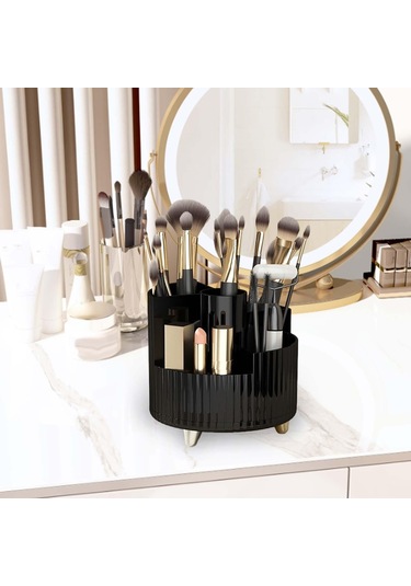 Homyl Dönen Makyaj Organizatör Masası Saklama Kabı Anti Kayma