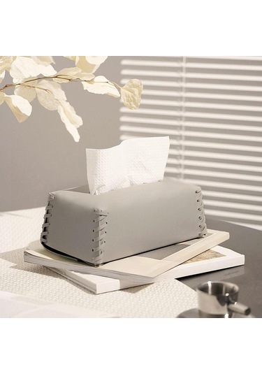 Homyl Masa Mutfak Yatak Odası Için Dekoratif Saklama Kabı Gri