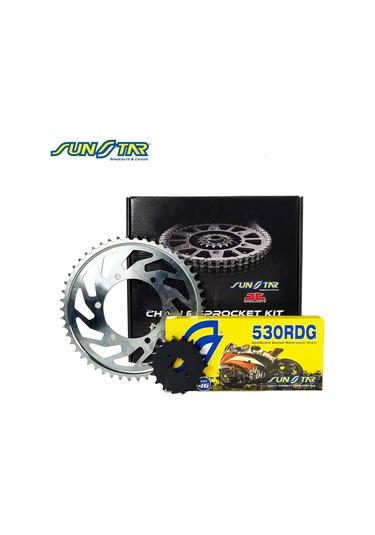 Zincir Dişli Seti Honda Cb F Hornet 900cc Zincir: Sunstar 530rdg Çelik-114 Ön: Jt 16t Arka: Sunstar 43t 2001-2007