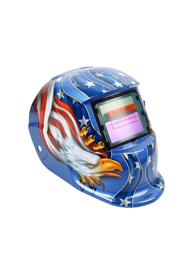 Güneş Otomatik Karartma Kaynak Maskesi Argon Ark Kaynak Kaskı Mavi Kartal