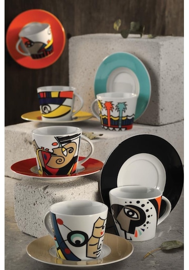 Kütahya Porselen Free Time Kahve Takımı