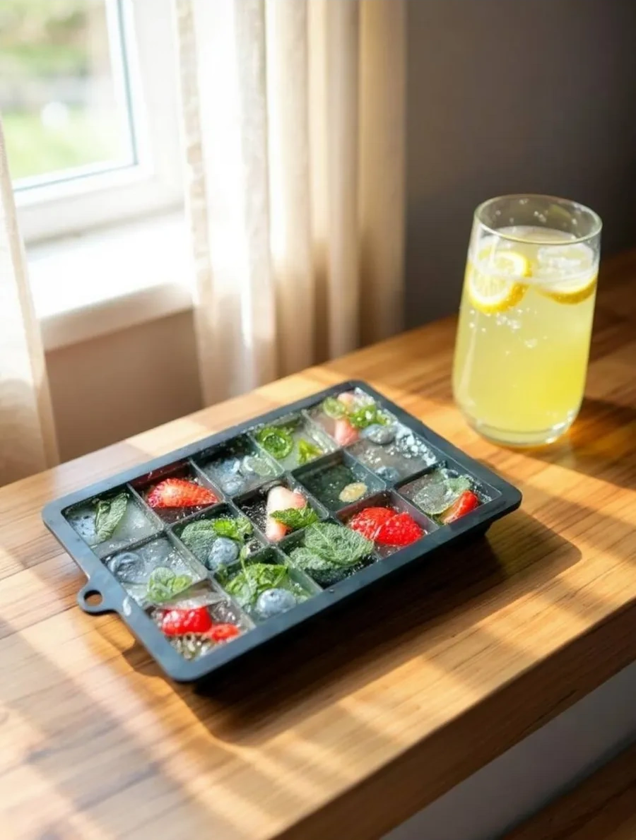 Vesna Krasna Kapaklı Silikon Buz Kalıbı 199546210 Siyah