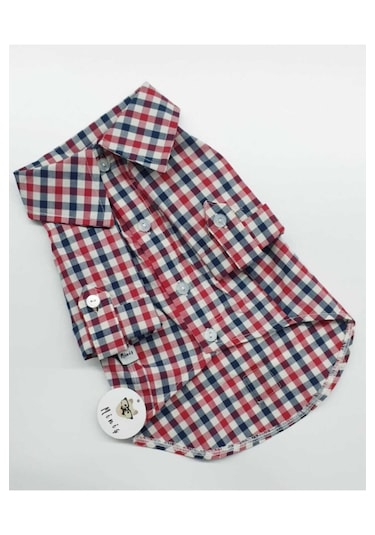 Miniş Pet Butik Kareli Kedi Köpek Gömlek