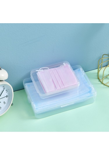 Gajeena "pratik Maske Saklama Kutusu - Pp Malzeme, Su Geçirmez, 3 Boyut Seçenekli, Taşınabilir" Şeffaf