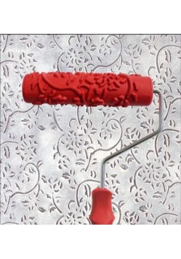 7 'dıy Desenli Boya Silindiri Dekoratif Kauçuk Silindir Dekoratif Sanat Silindiri Doku Rulo Plastik Saplı 300'den Fazla Desen Desen Z7