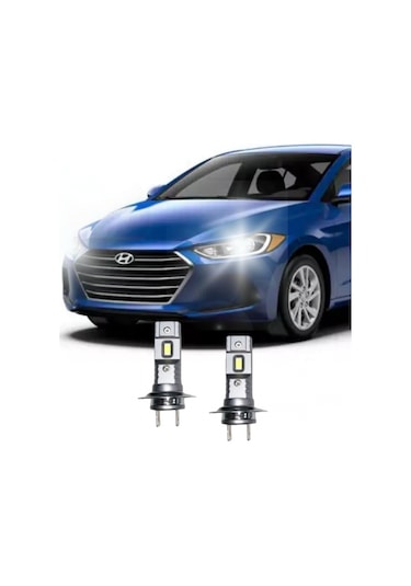 Hyundaı Elantra Led Uzun Far Mapulü H7 Mini Led 2'li Set