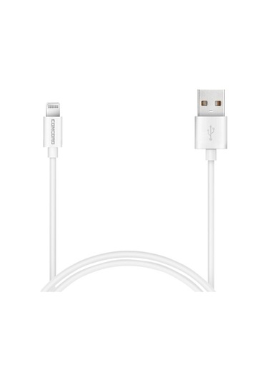 Concord C-411 2.1A 100Cm (iOS Uyumlu) Data Ve Şarj Kablosu - Beyaz