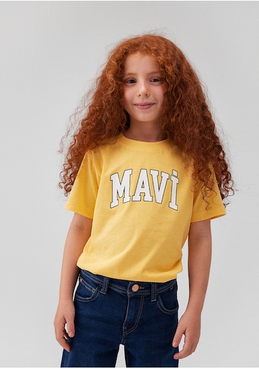 Mavi - Mavi Logo Baskılı Sarı Tişört 7610109-71377 Sarı