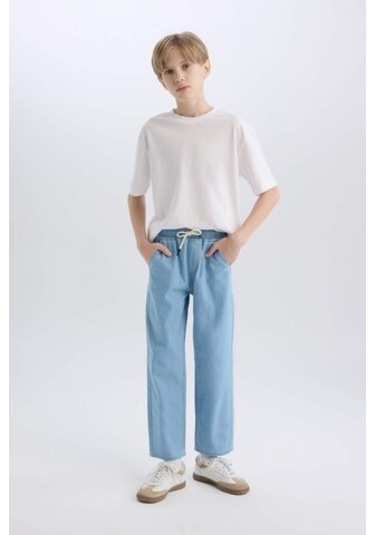 DeFacto Erkek Çocuk Straight Fit Düz Paça Basic Düz Jean Pantolon B5740A825SMNM39