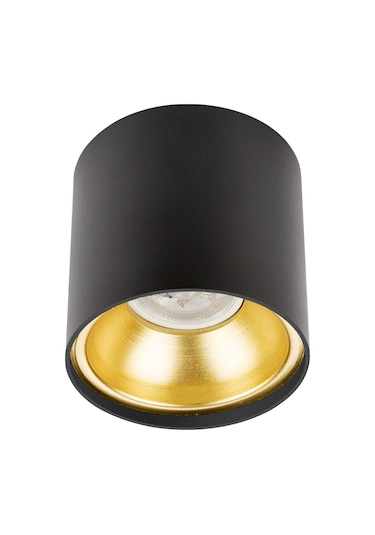 Spot Lamba Led 7W Silindir Siyah-Gold Duvar Aydınlatma Armatür