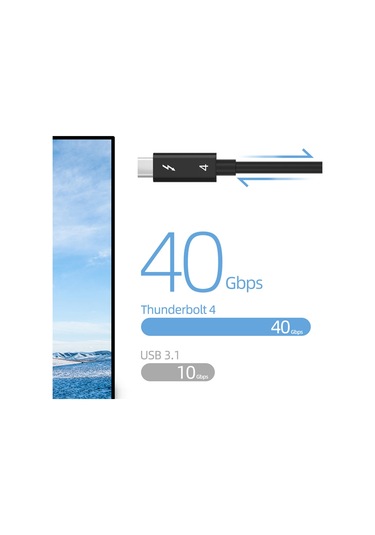 Cbtx Thunderbolt Veri Transferi Hızlı Şarj Kablosu 100W 0.8 Metre