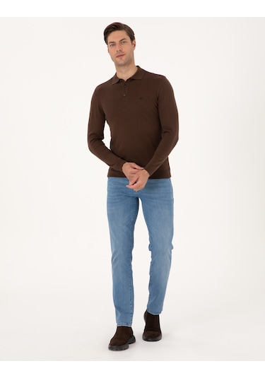 Pierre Cardin Erkek Kahverengi Kazak /triko 50314189-vr029 Kahverengi