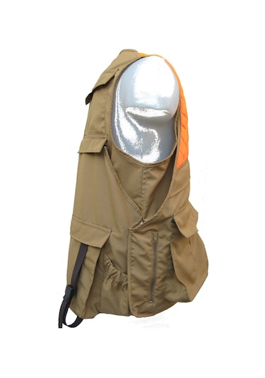 Horizon Av 03 Düz Renk+Turuncu Darbelik - Av Yeleği-0005 Camel - Turuncu