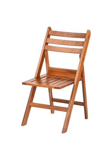 Albatros Katlanır Ahşap Bahçe Balkon Seti: 60x100 Masa+4 Sandalye