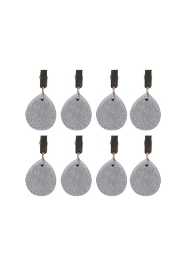 Homyl 8x Masa Örtüsü Ağırlıkları Yemek Masası Bahçe İç Gri 4 Cm